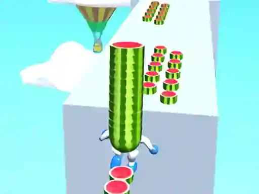 Jwèt Watermelon Run 3d sou entènèt