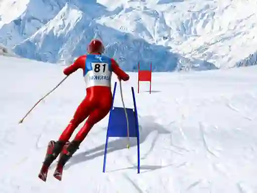 Jwèt Slalom Ski Simulator sou entènèt