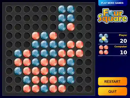 Jwèt Four Square sou entènèt