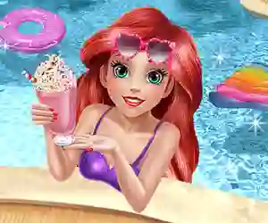 Jwèt Mermaid Princess Pool Time sou entènèt