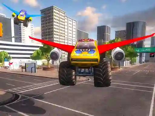 Jwèt Real Flying Truck Simulator 3d sou entènèt