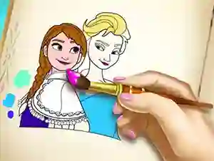 Jwèt Ice Kingdom Coloring Book sou entènèt