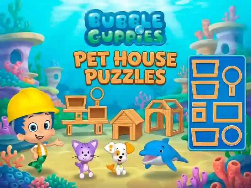 Jwèt Bubble Guppies Pet House Puzzles sou entènèt