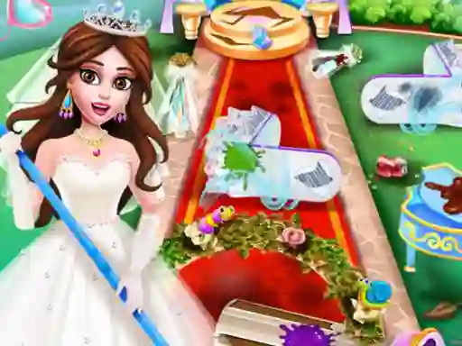 Jwèt Princess Wedding Cleaning sou entènèt