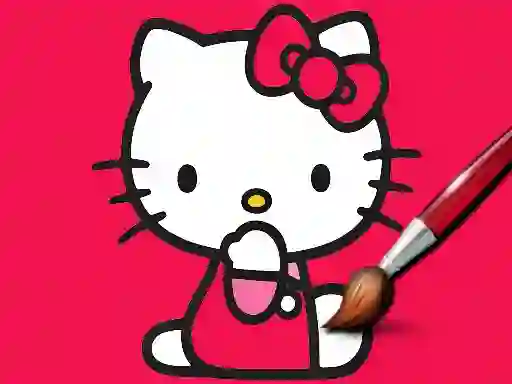 Jwèt Easy Coloring Kitty sou entènèt