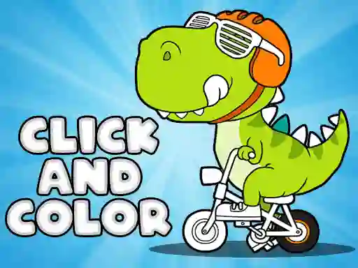 Jwèt Click And Color Dinosaurs sou entènèt