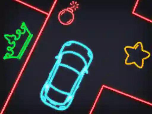 Jwèt Neon Car Puzzle sou entènèt