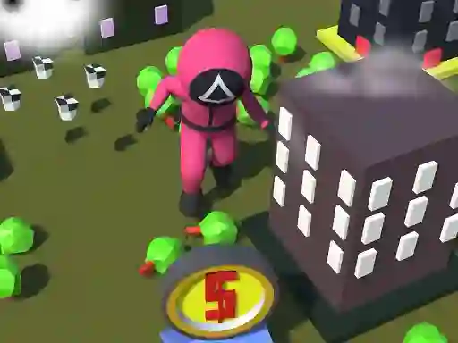 Jwèt Squid Gamer City Destroyer sou entènèt