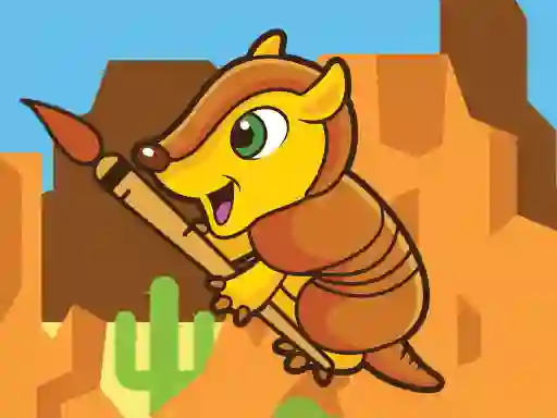 Jwèt Happy Armadillo Coloring sou entènèt