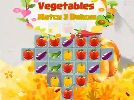 Jwèt Vegetables Match 3 Deluxe sou entènèt