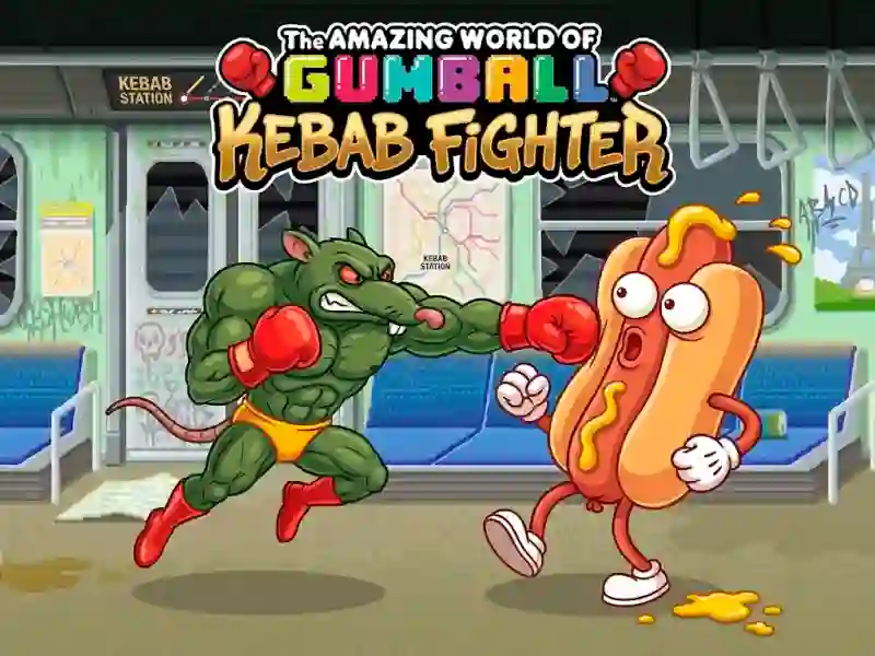 Jwèt The Amazing World of Gumball Kebab Fighter sou entènèt