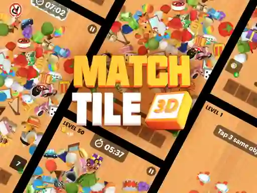 Jwèt Match Tile 3d sou entènèt