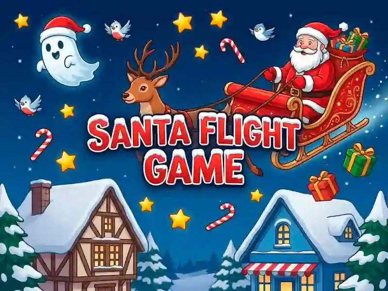 Jwèt Santa Flight Game sou entènèt