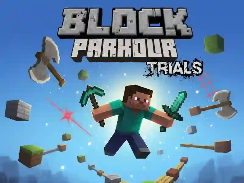 Jwèt Block Parkour Trials sou entènèt