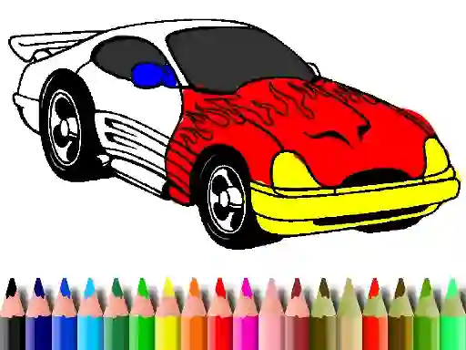 Jwèt Back To School: Muscle Car Coloring sou entènèt