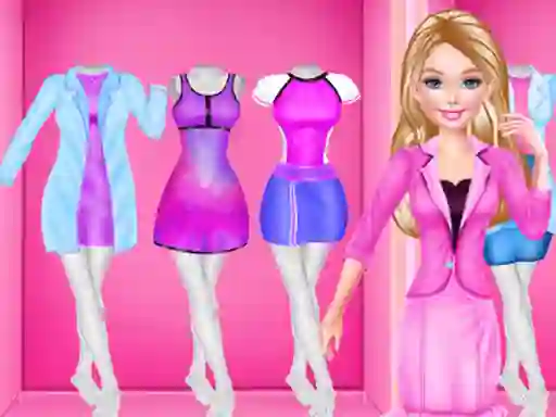 Jwèt Fashion Girl Career Outfits sou entènèt