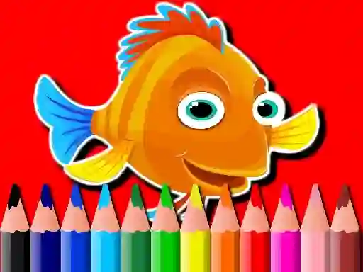 Jwèt Back To School: Fish Coloring Book sou entènèt