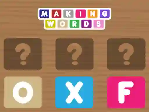 Jwèt Making Words sou entènèt