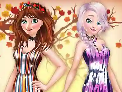 Jwèt Princesses BFFs Fall Party sou entènèt