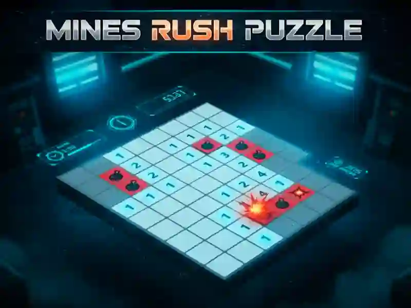 Jwèt Mines Rush Puzzle sou entènèt