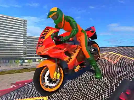 Jwèt Bike Stunt Driving Simulator 3d sou entènèt