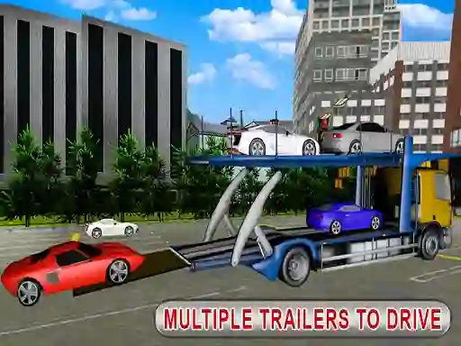 Jwèt Trailer Cargo Truck Offroad Transporter sou entènèt