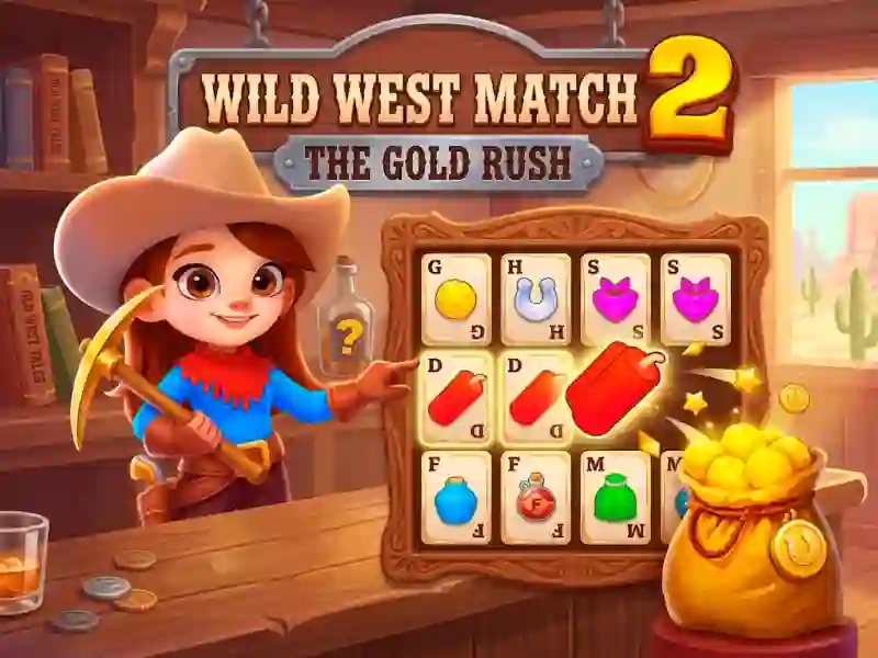 Jwèt Wild West Match 2: The Gold Rush sou entènèt