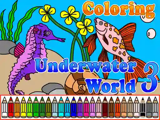 Jwèt Сoloring Underwater World 3 sou entènèt