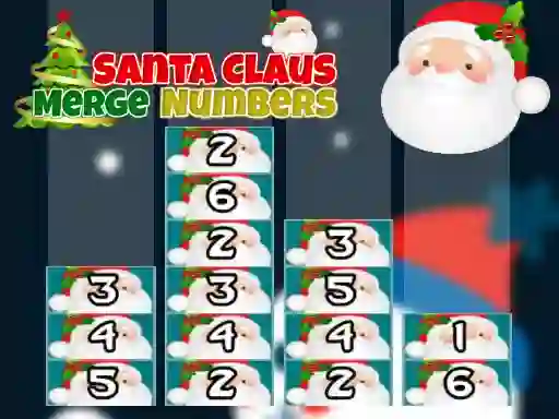 Jwèt Santa Claus Merge Numbers sou entènèt