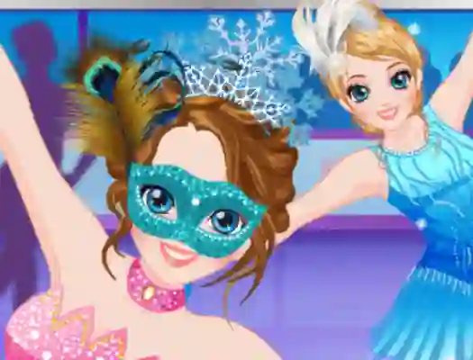 Jwèt Ice Skater Princess Dressup sou entènèt