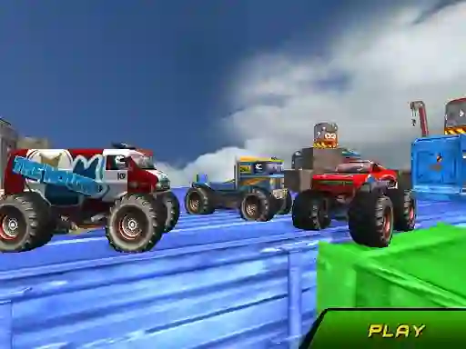 Jwèt Monster Truck Stunts Sky Driving sou entènèt