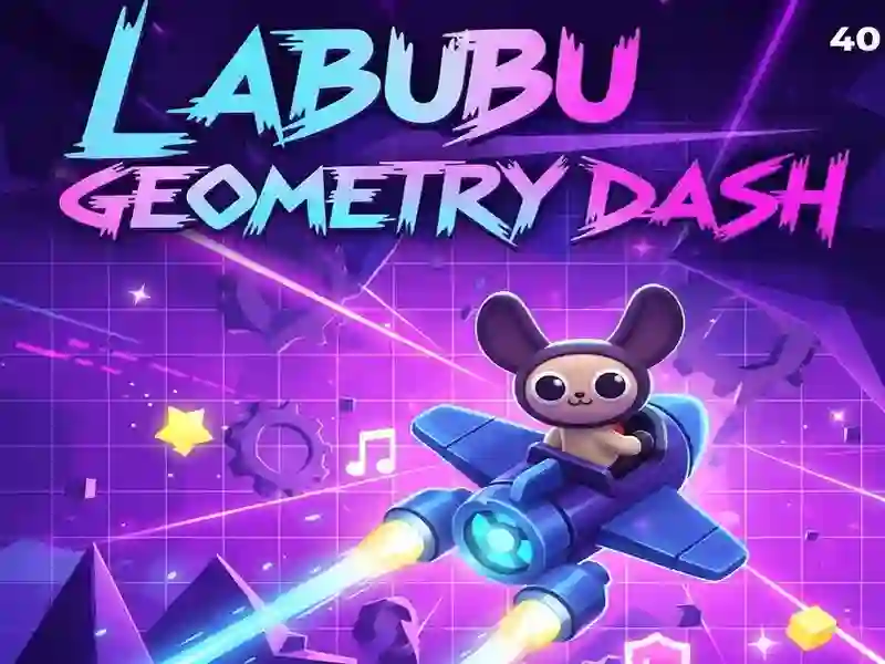 Jwèt Labubu Geometry Dash sou entènèt