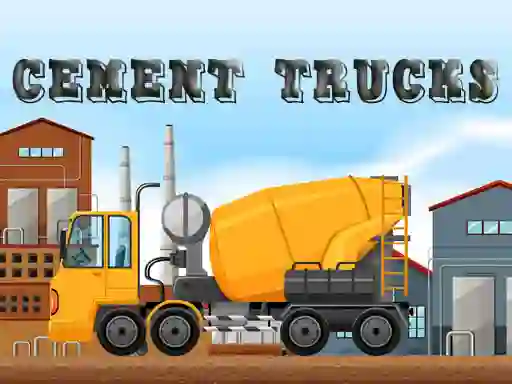 Jwèt Cement Trucks Hidden Objects sou entènèt