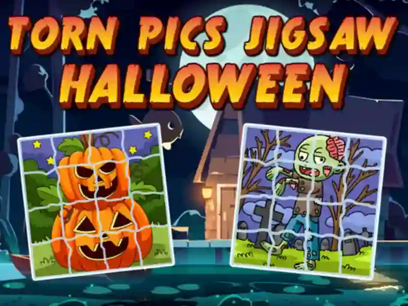 Jwèt Torn Pics Jigsaw Halloween sou entènèt