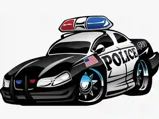 Jwèt Police Cars Memory sou entènèt