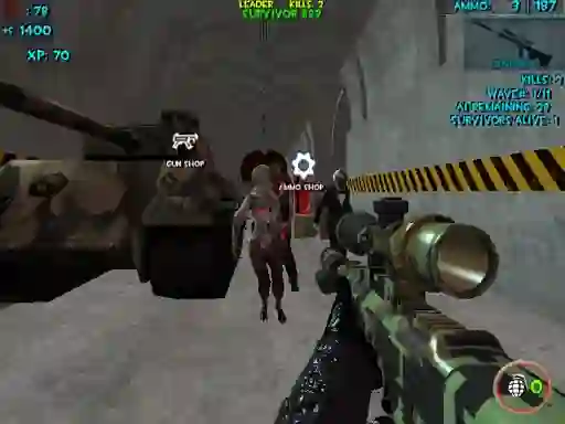 Jwèt Zombie Apocalypse Bunker Survival Z sou entènèt