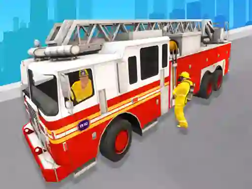 Jwèt City Rescue Fire Truck Games sou entènèt