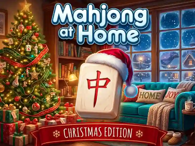 Jwèt Mahjong At Home Xmas Edition sou entènèt