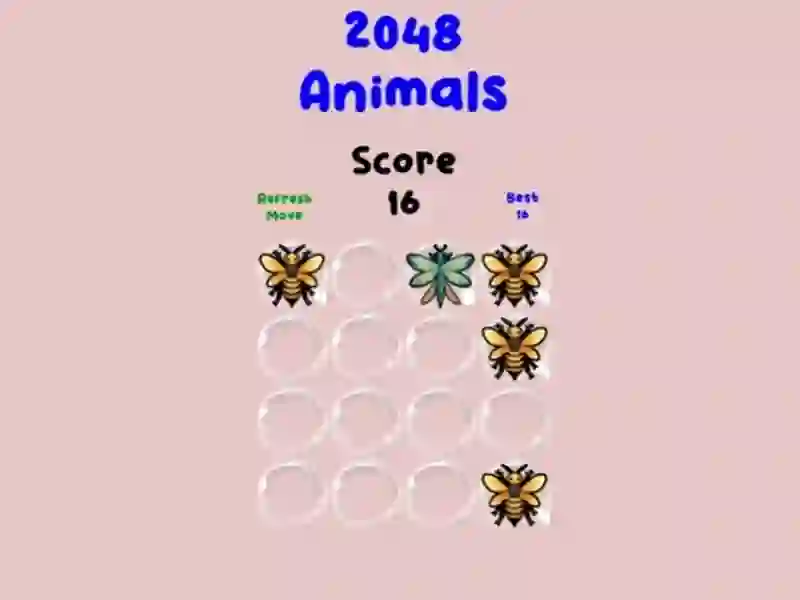 Jwèt 2048 Animals sou entènèt