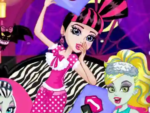 Jwèt Monster Slumber Party Funny Faces sou entènèt