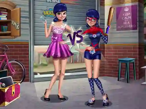 Jwèt Princess vs Superhero sou entènèt