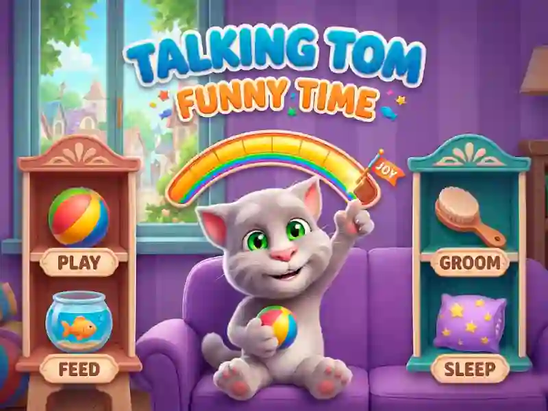 Jwèt Talking Tom Funny Time sou entènèt