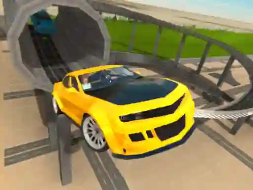 Jwèt Car Driving Stunt Game 3d sou entènèt