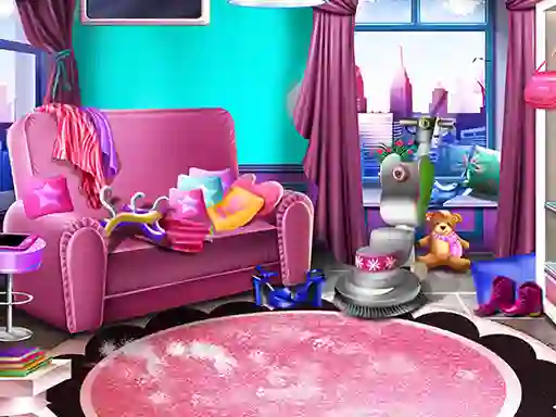 Jwèt Girly House Cleaning sou entènèt
