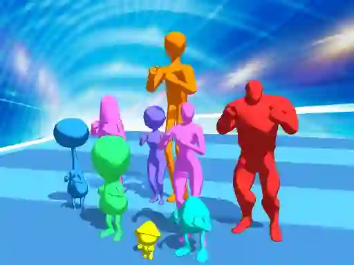 Jwèt Stickman Crowd Fight sou entènèt