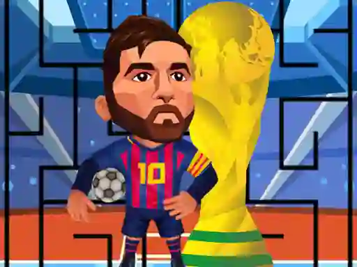 Jwèt Messi in a maze sou entènèt