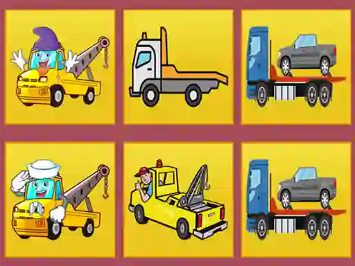 Jwèt Tow Trucks Memory sou entènèt