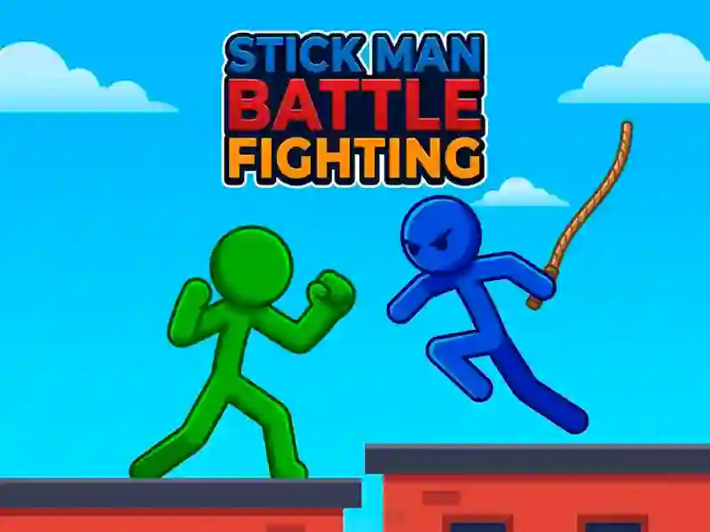 Jwèt Stick Man Battle Fighting sou entènèt