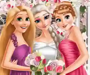 Jwèt Eliza and princesses wedding sou entènèt