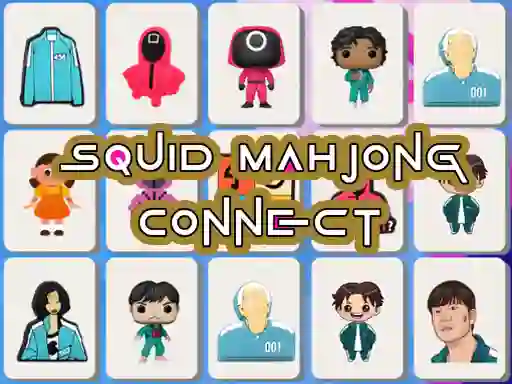 Jwèt Squid Mahjong Connect sou entènèt